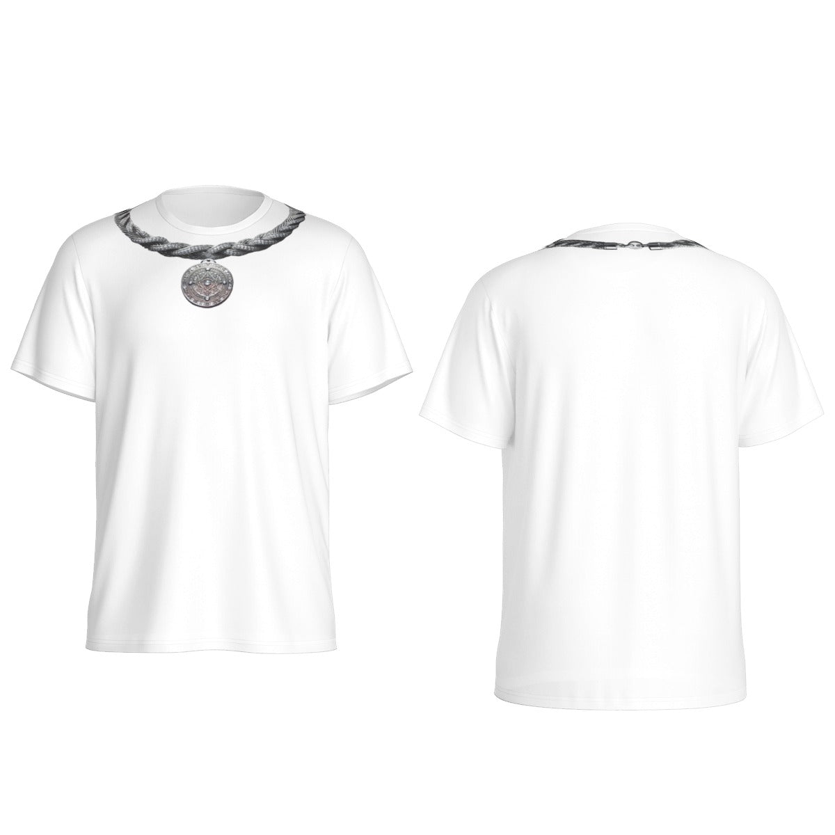 Playera de Cuello Redondo Medallon Cadenas