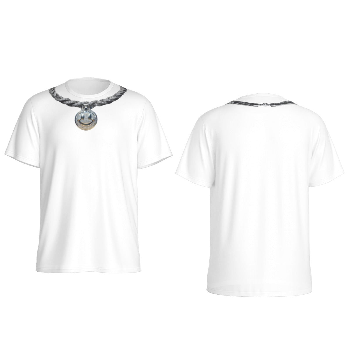 Playera de Cuello Redondo Smiley Silver Cadenas