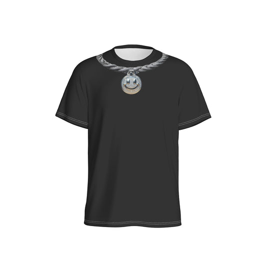 Playera de Cuello Redondo Smiley Silver Cadenas