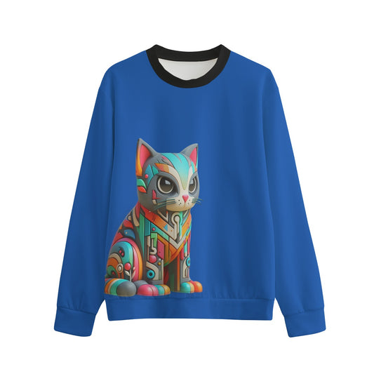 Sudadera Unisex Cuello Redondo Gatos