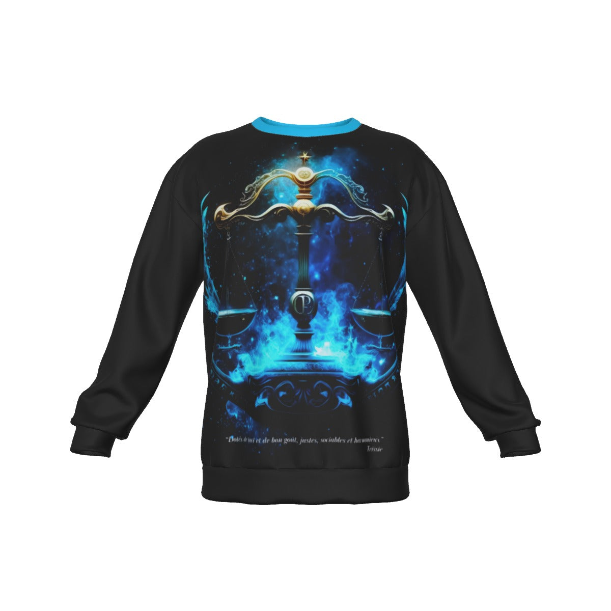 Sudadera Unisex Cuello Redondo Zodiaco Libra