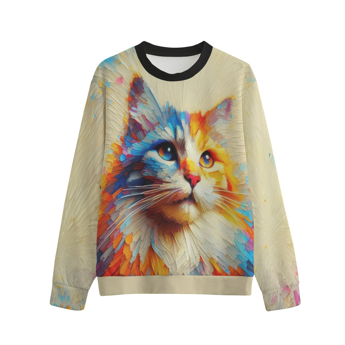 Sudadera Unisex Cuello Redondo Gatos