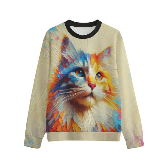 Sudadera Unisex Cuello Redondo Gatos