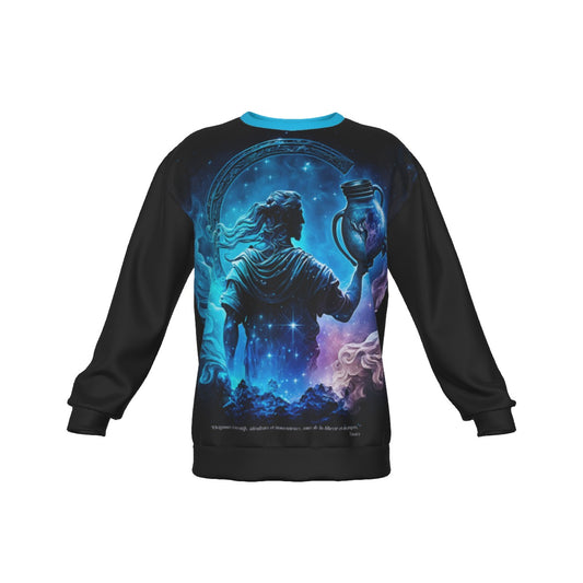 Sudadera Unisex Cuello Redondo Zodiaco Acuario