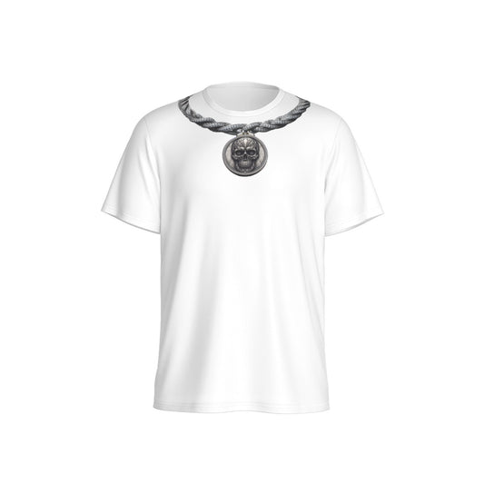 Playera Cuello Redondo Calavera Cadenas