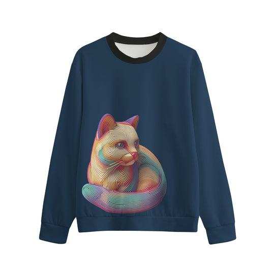 Sudadera Unisex Cuello Redondo Gatos