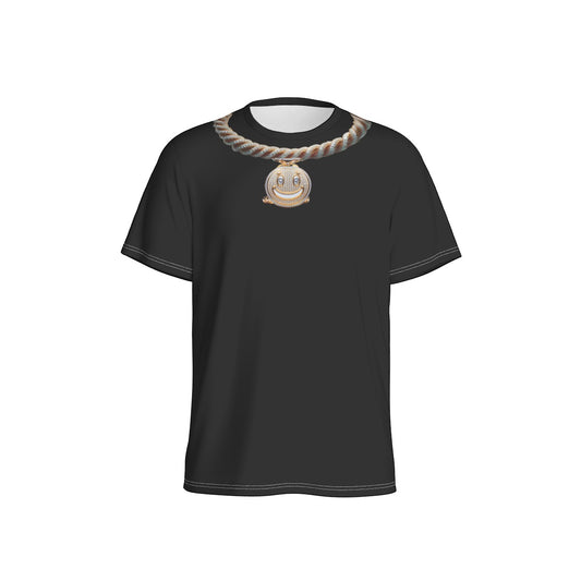 Playera Cuello Redondo Smiley Gold Cadenas