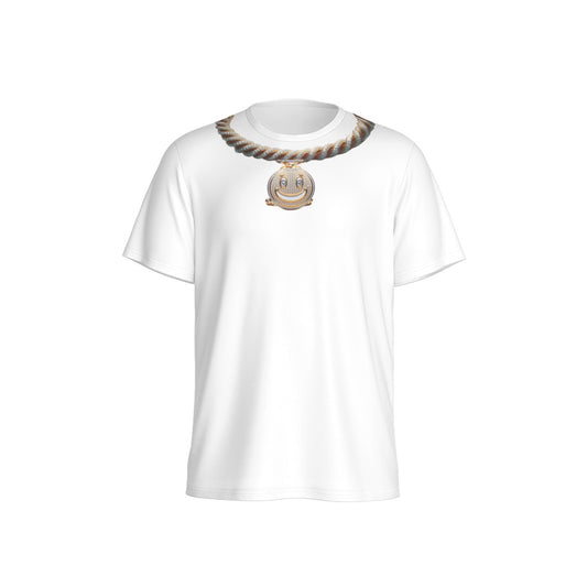 Playera Cuello Redondo Smiley Gold Cadenas