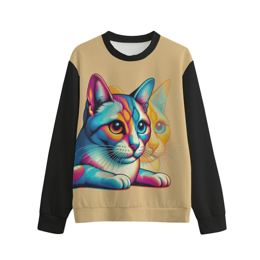 Sudadera Unisex Cuello Redondo Gatos