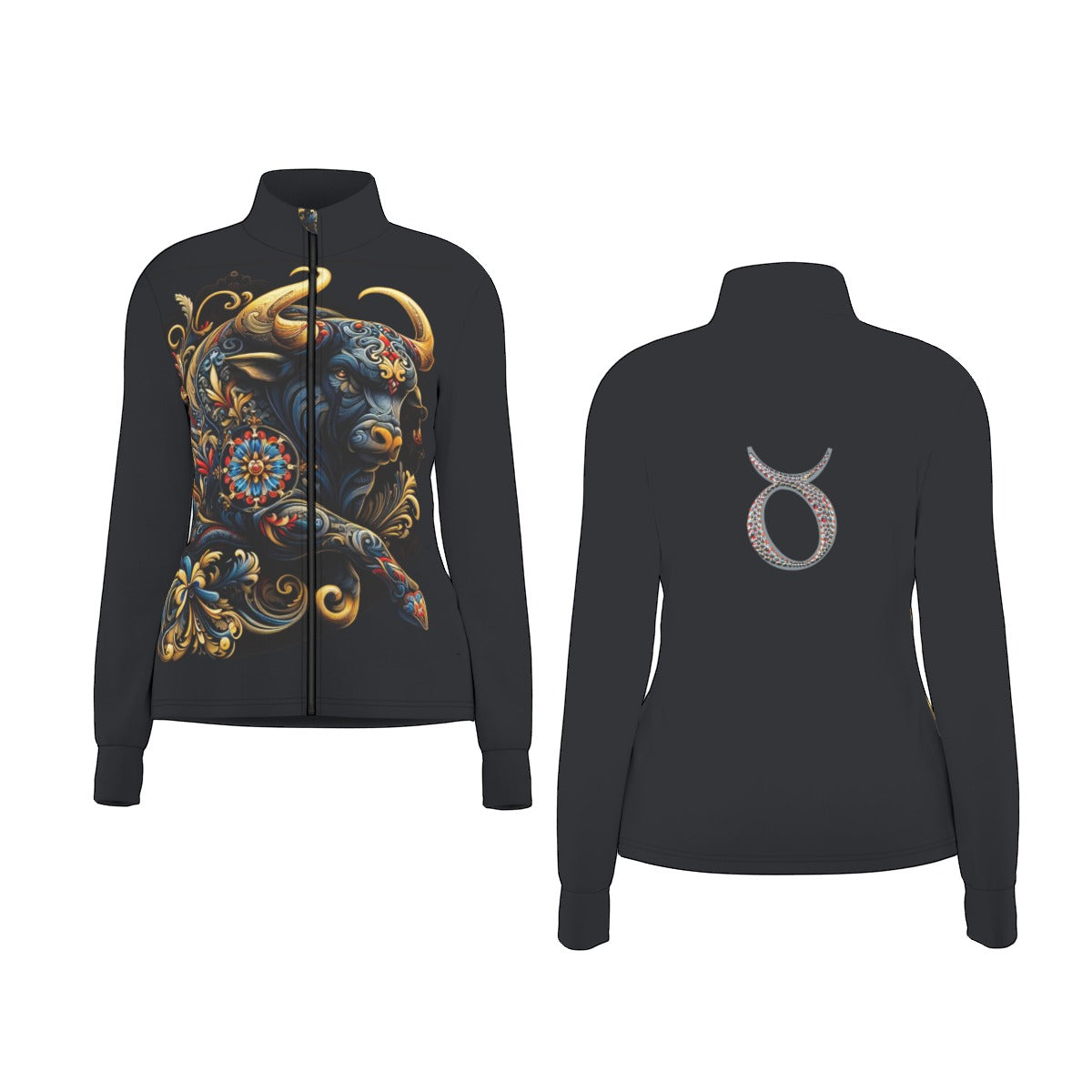 Taurus Zodiac Round Neck Jacket