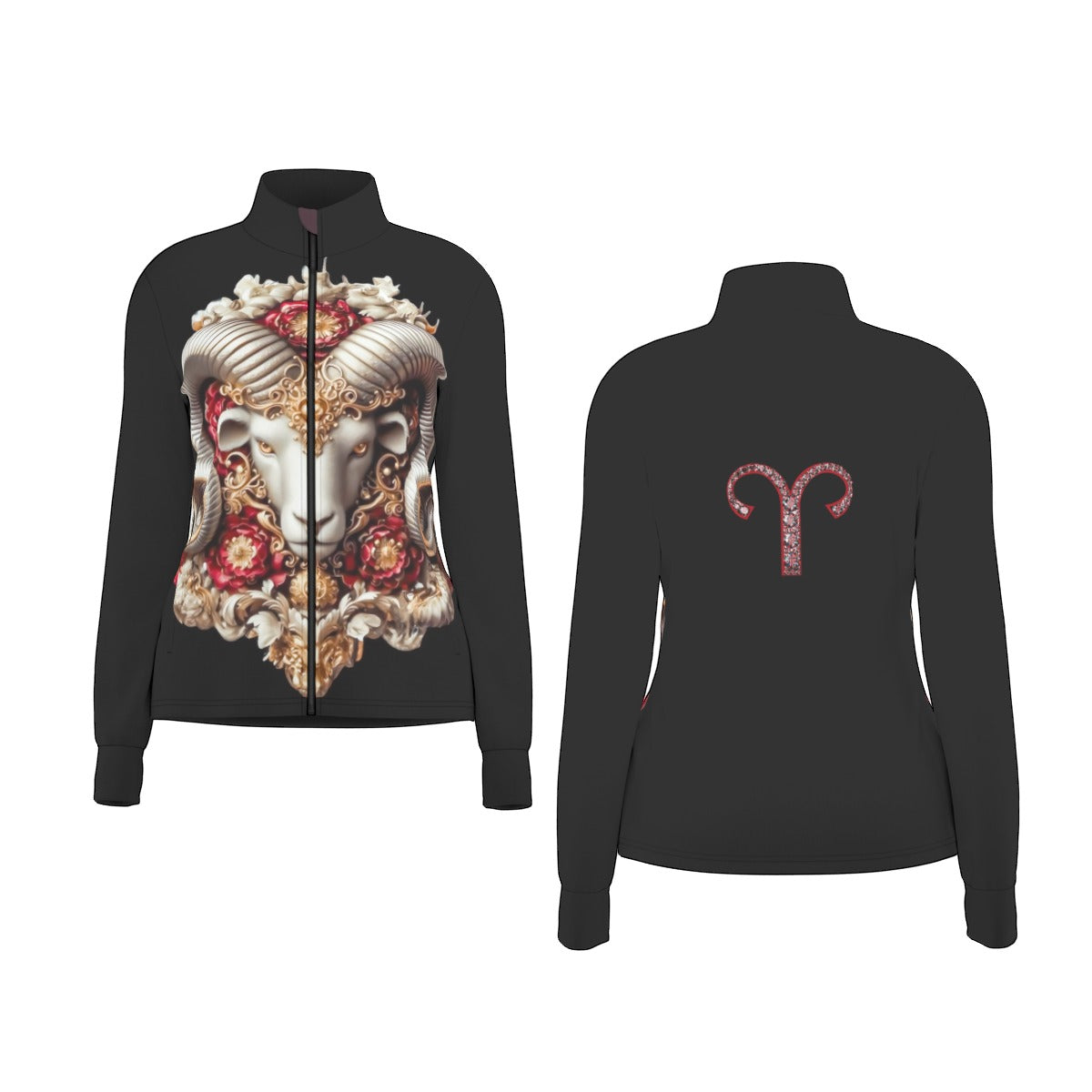 Aries Zodiac Round Neck Jacket