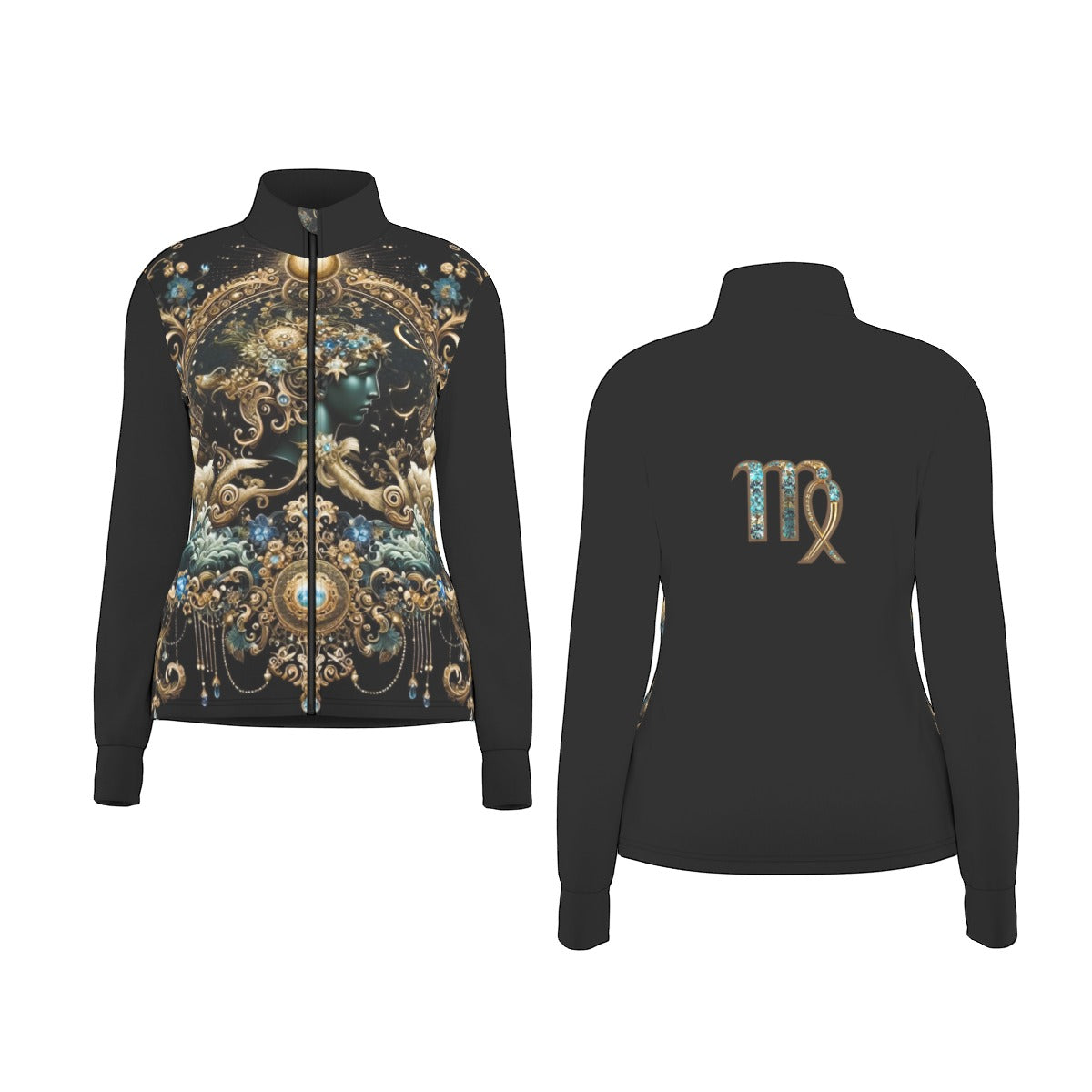 Virgo Zodiac Round Neck Jacket