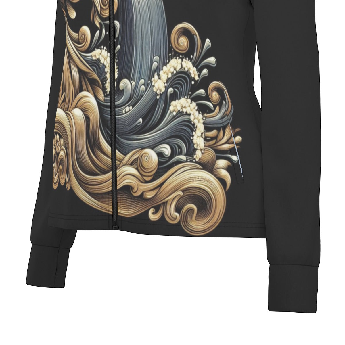 Aquarius Zodiac Round Neck Jacket